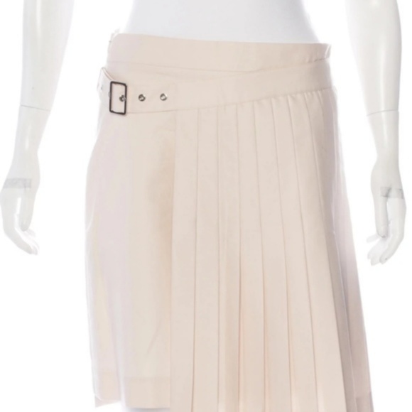 SALVATORE FERRAGAMO PLEATED A-LINE SKIRT mu628 - Picture 7 of 7